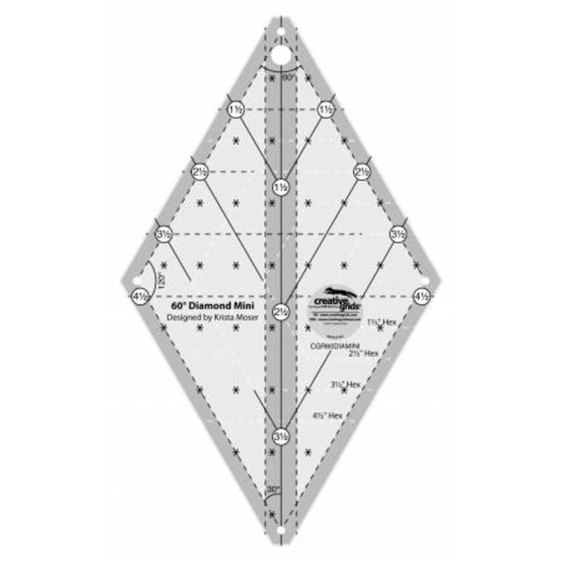 Creative Grids 60 Degree Mini Diamond Ruler