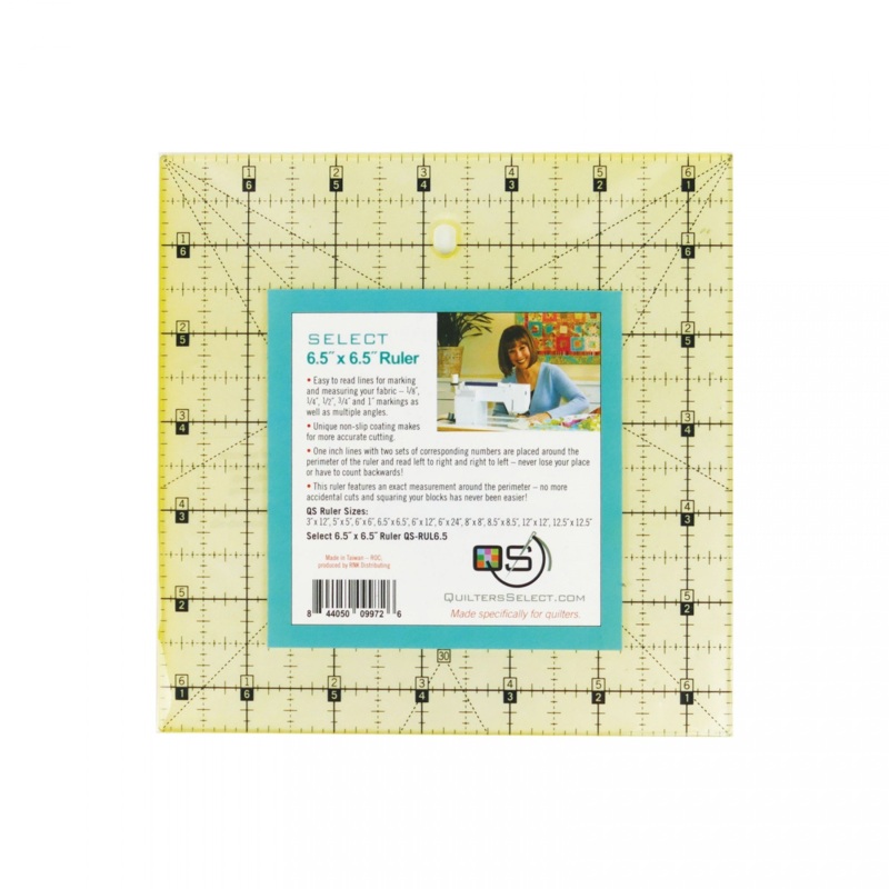 QUILTERS SELECT Non-Slip 6.5x6.5 Ruler