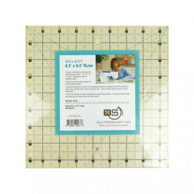 QUILTERS SELECT Non-Slip 8.5x8.5 Ruler