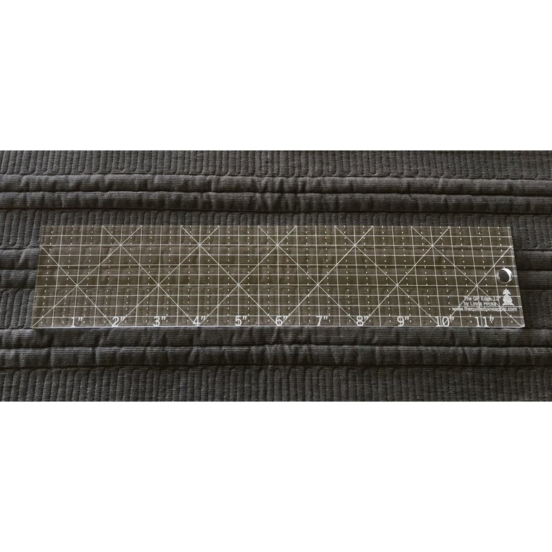 The QP 12 Straight Edge Ruler by Linda Hrcka - Quilted Pineapple