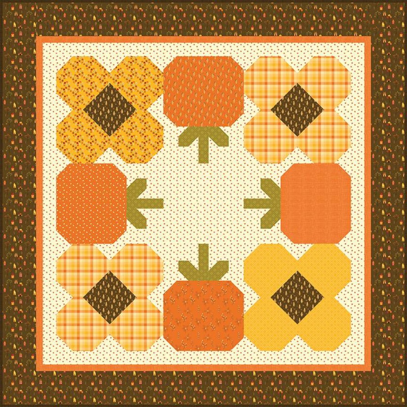 PUMPKIN PARADE Table Runner & Quilt Patterns