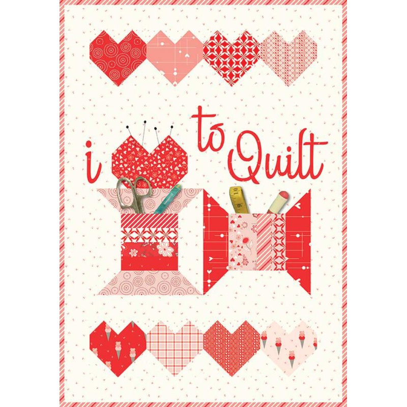 I LOVE TO QUILT Wall Hanging Pattern by Sandy Gervais
