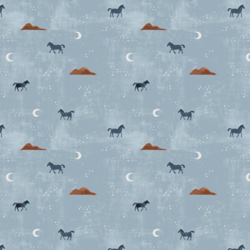 Wild Horses - Twilight $12.49/yd