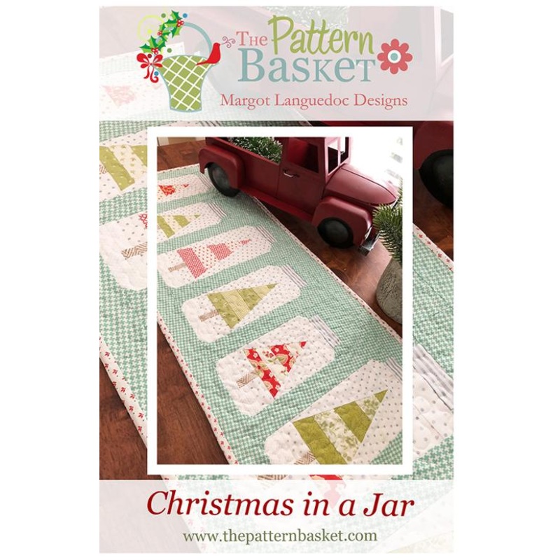 CHRISTMAS IN A JAR Table Runner Pattern by THE PATTERN BASKET
