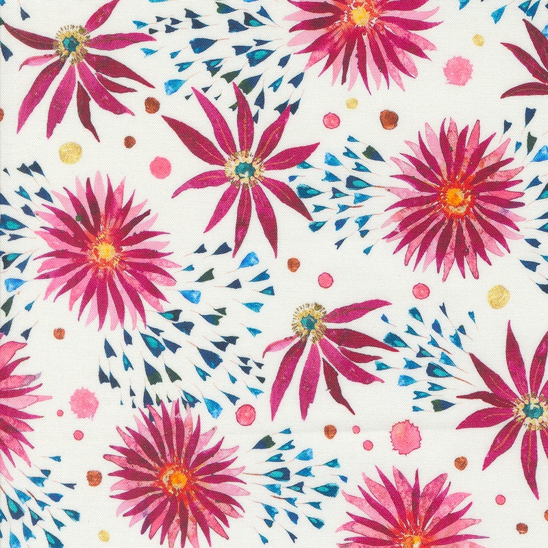 Coming Up Roses CLOUD ROSE 39782 11 -  (1/2 Yd.)