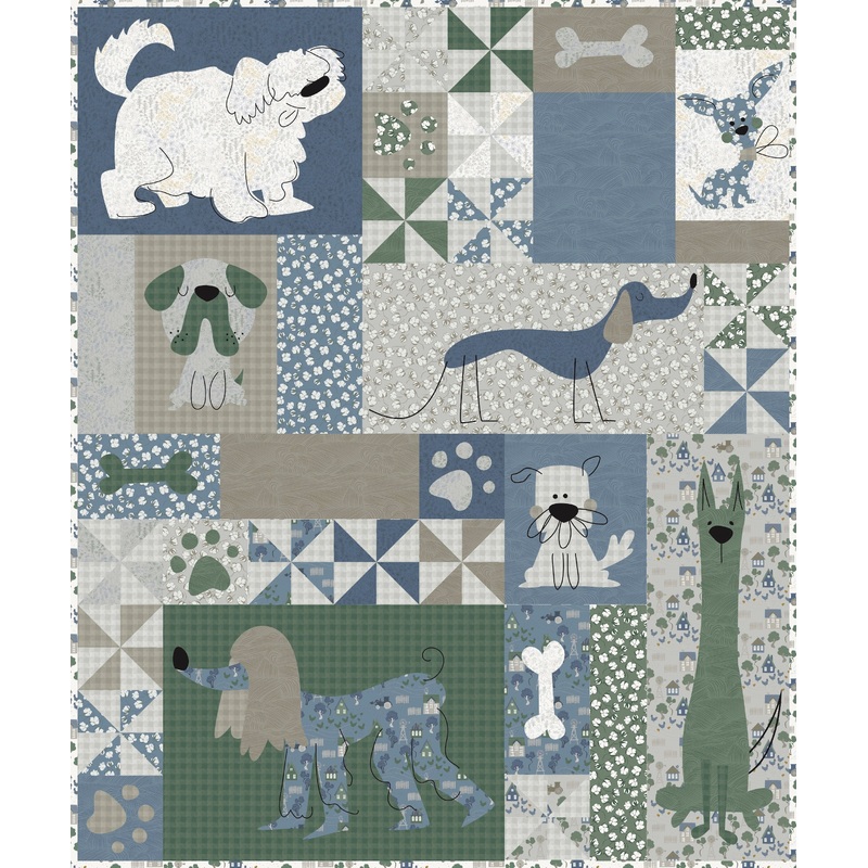 WOOF! Applique Quilt Pattern by MEAGS & ME