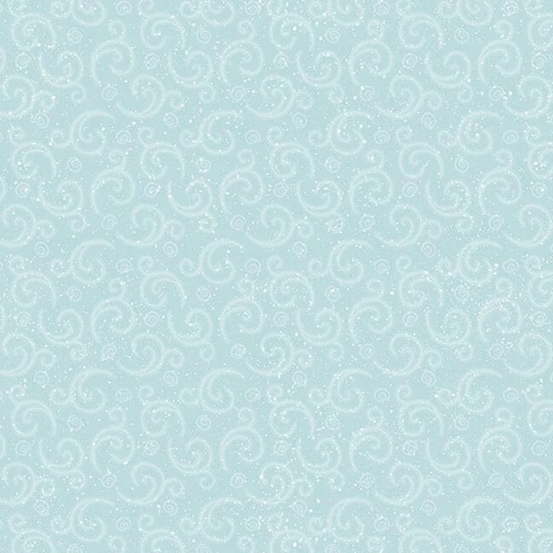 I Love SnGnomies Flannel SWIRL AQUA: 9638-11 V15 - (1/2 yd.)