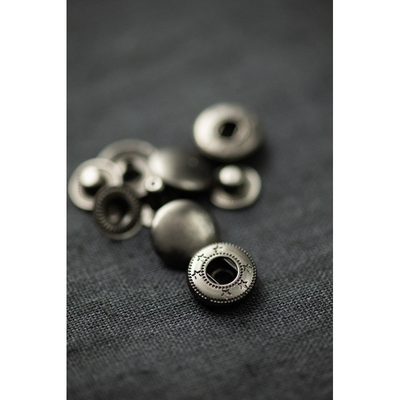 Merchant & Mills - Gunmetal Metal Snaps