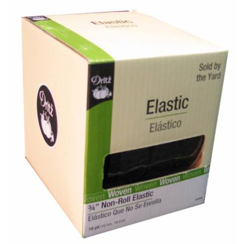 Dritz Knit Non - Roll Elastic 3/4 Black