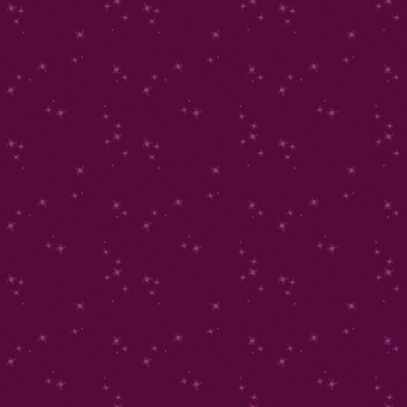 Little Witch: SPIDER SPOTS Fabric C14566-PURPLE (1/2 yd.)