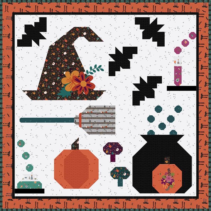 LITTLE WITCHY SAMPLER Mini Quilt Pattern by Jennifer Long
