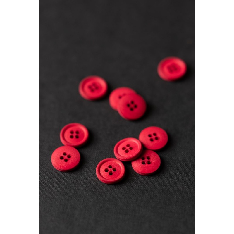 Merchant & Mills Cotton Buttons -Classic Red 15mm