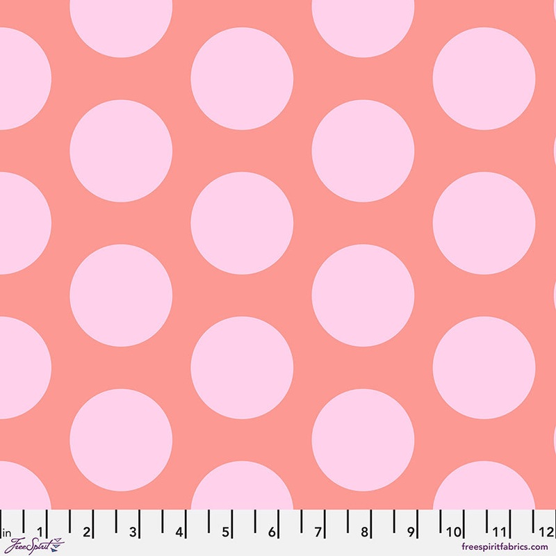 Roar! DINOSAUR EGGS-BLUSH: PWTP230.BLUSH - by Tula Pink (1/2 yd.)