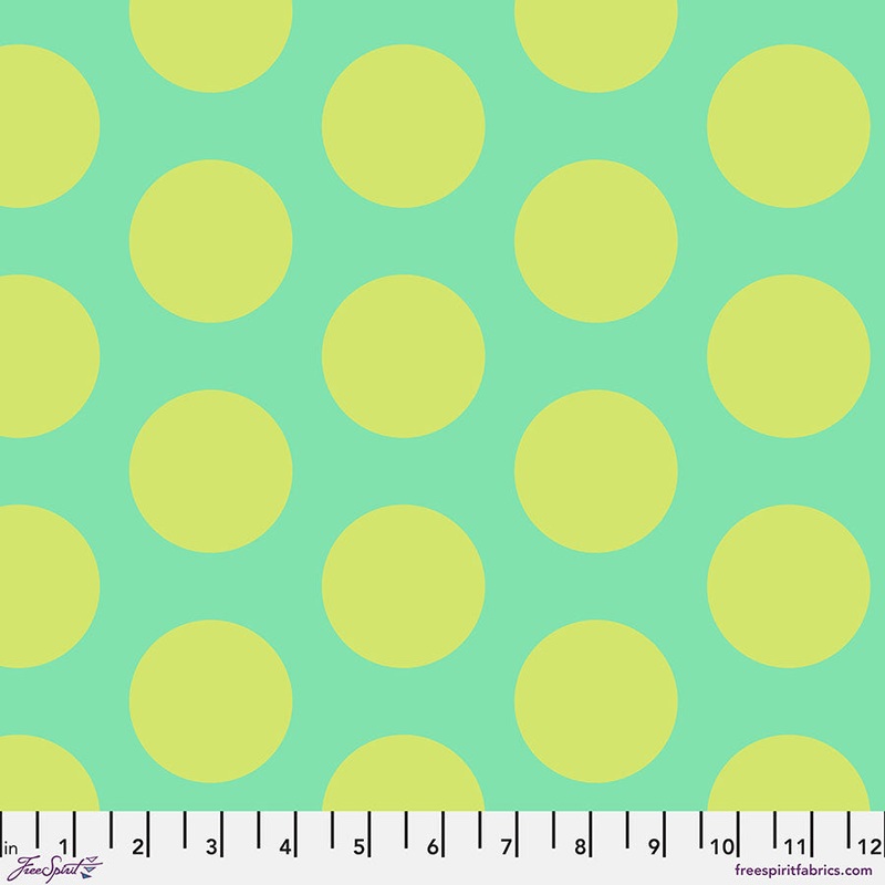 Roar! DINOSAUR EGGS-MINT: PWTP230.MINT - by Tula Pink (1/2 yd.)