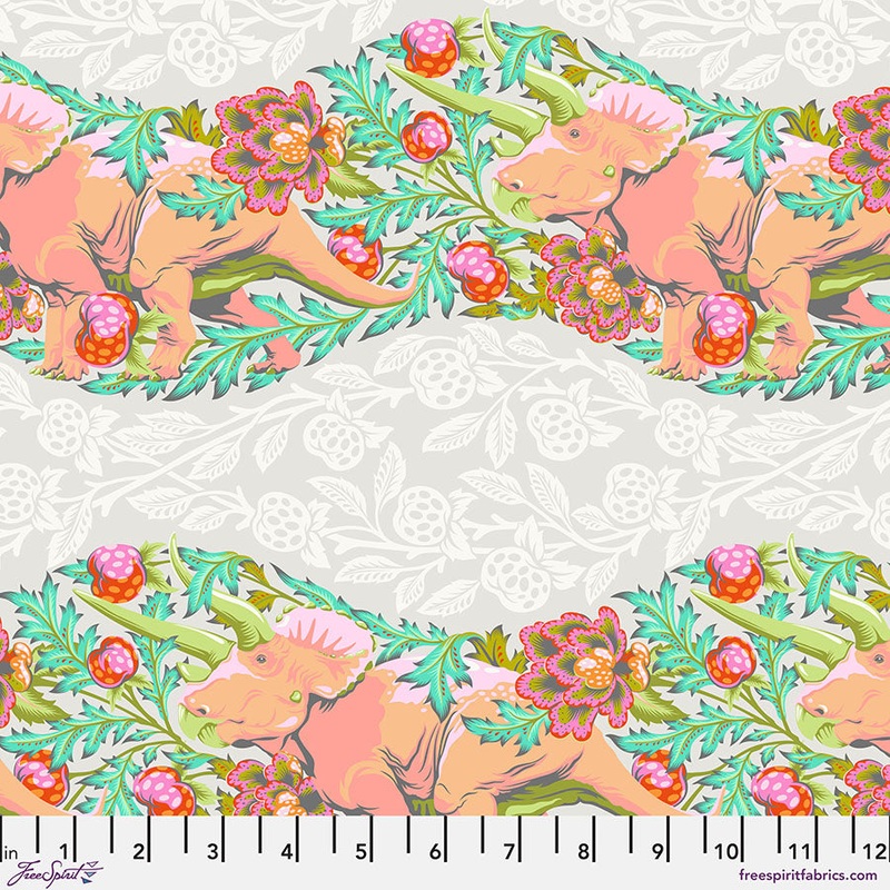 Roar! TRIFECTA-BLUSH: PWTP223.BLUSH - by Tula Pink (1/2 yd.)