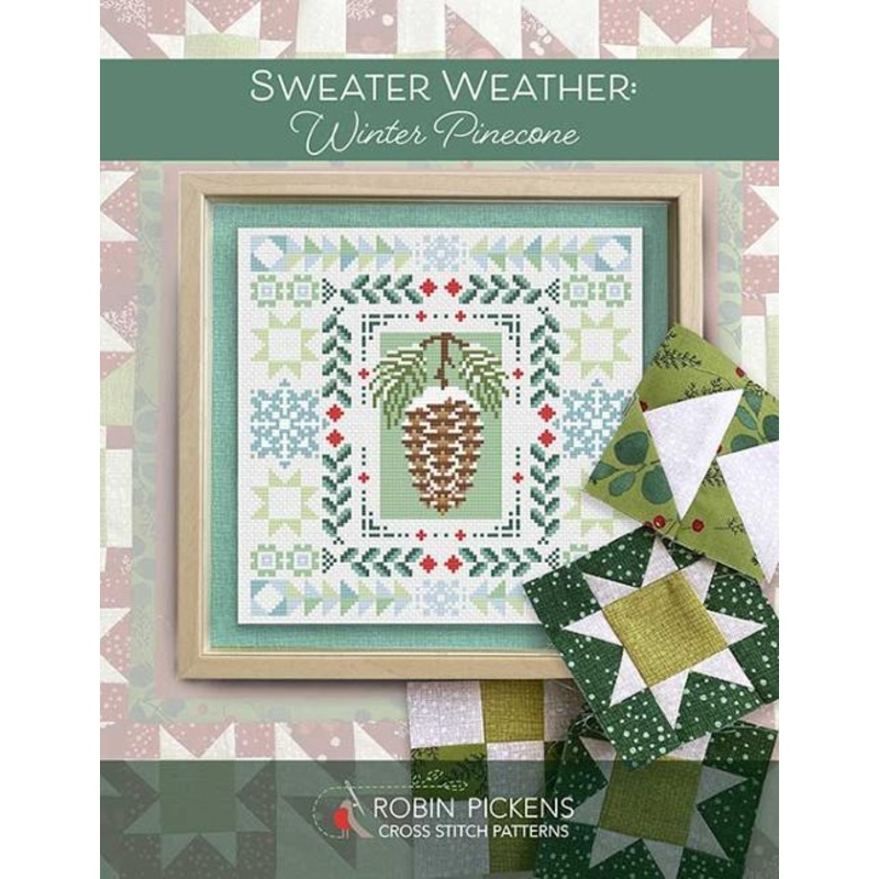 Sweater Weather: Winter Pinecone - Cross Stitch Pattern