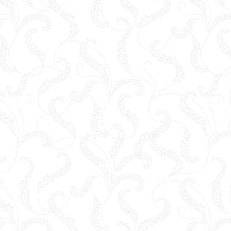 Classic Keepsakes FILIGREE SCROLL WHITE: 1465309B - (1/2 yd.)