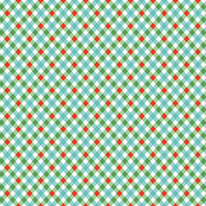 Jingle Bells: PLAID MULTI Fabric C14836-MULTI (1/2 yd.)
