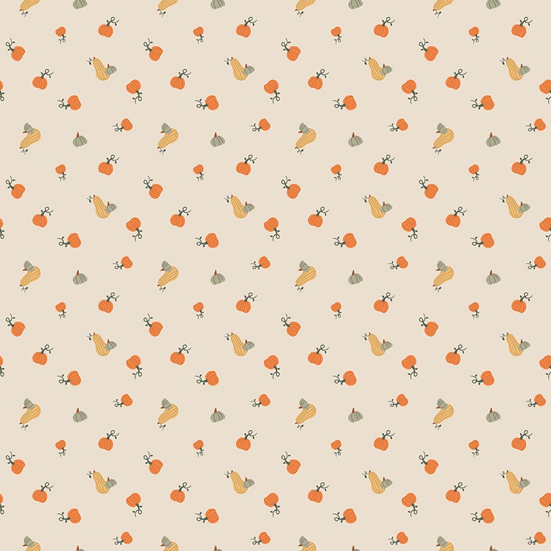 Pumpkin Spice PUMPKINS IVORY: C14993-IVORY  (1/2 yd.)