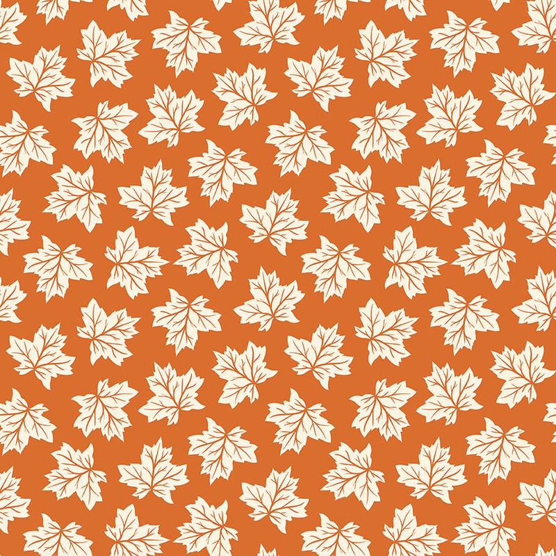 Shades of Autumn LEAVES ORANGE: C13472-ORANGE - (1/2 yd.)