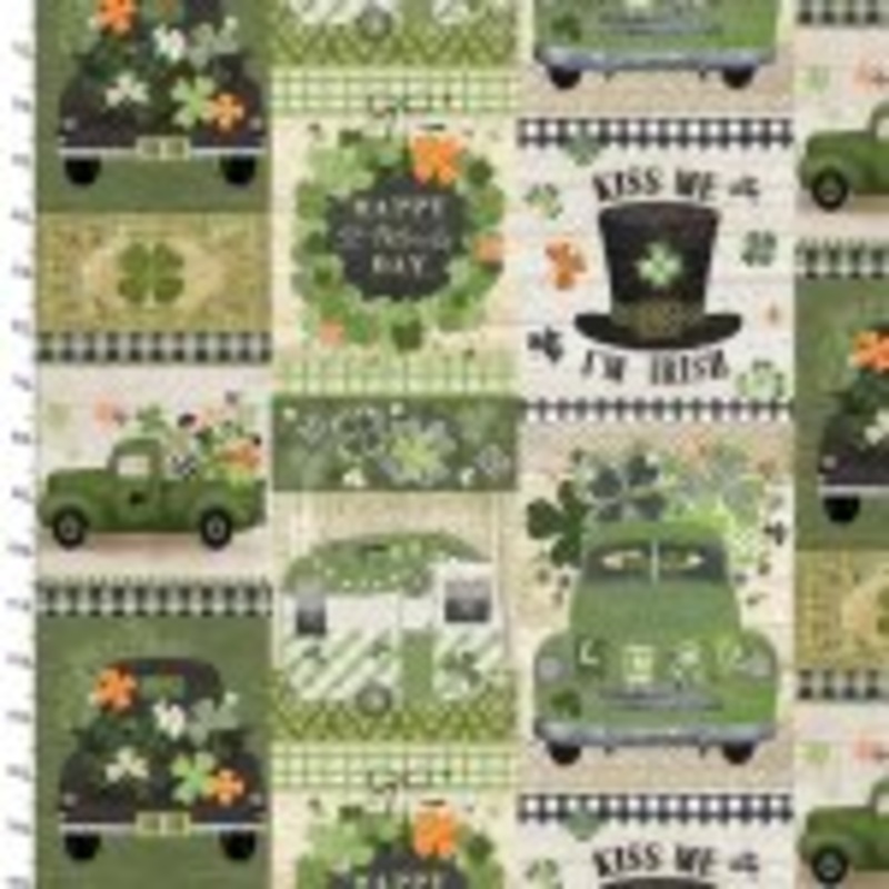 Shamrockin: SHAMROCKIN PATCH Fabric 22245 MULTI (1/2 yd.)