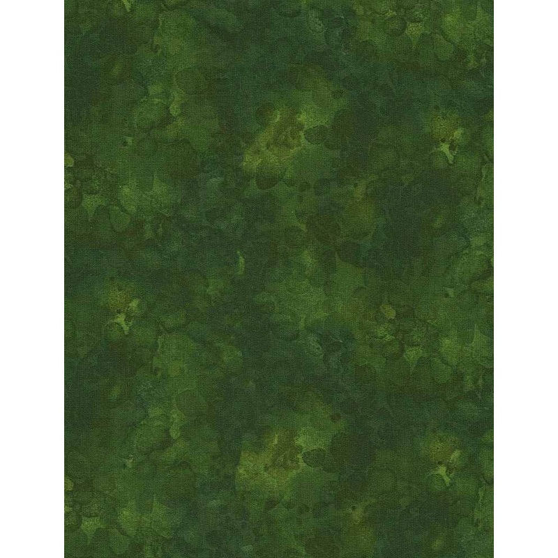 Solid-ish Watercolor Texture - FOREST Fabric for Timeless Treasures (1/2 Yd.)