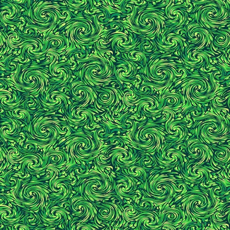 Sundance SWIRL TEXTURE - GREEN  for Timeless Treasures (1/2 Yd.)