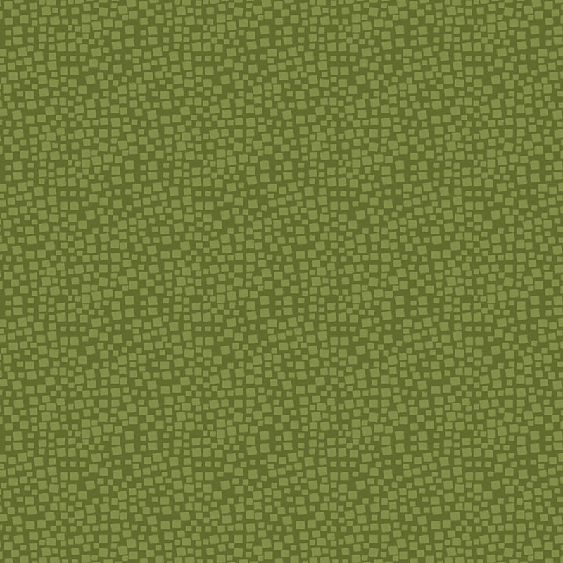 Hello Pumpkin MOSAIC GREEN - Collection by Cherry Blossoms Quilting (1/2 yd)