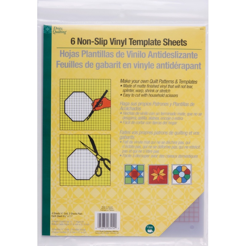 Non-Slip VINYL TEMPLATE Sheets Pack