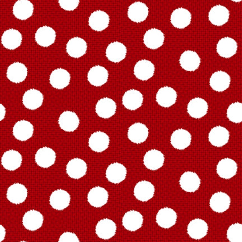 Snow Crew: RED TEXTURED DOTS 1292-88 Fabric (1/2 yd)