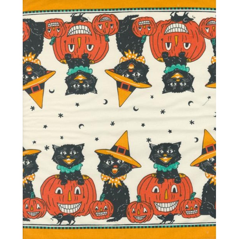 16 Black Cats Toweling $9.49/yd