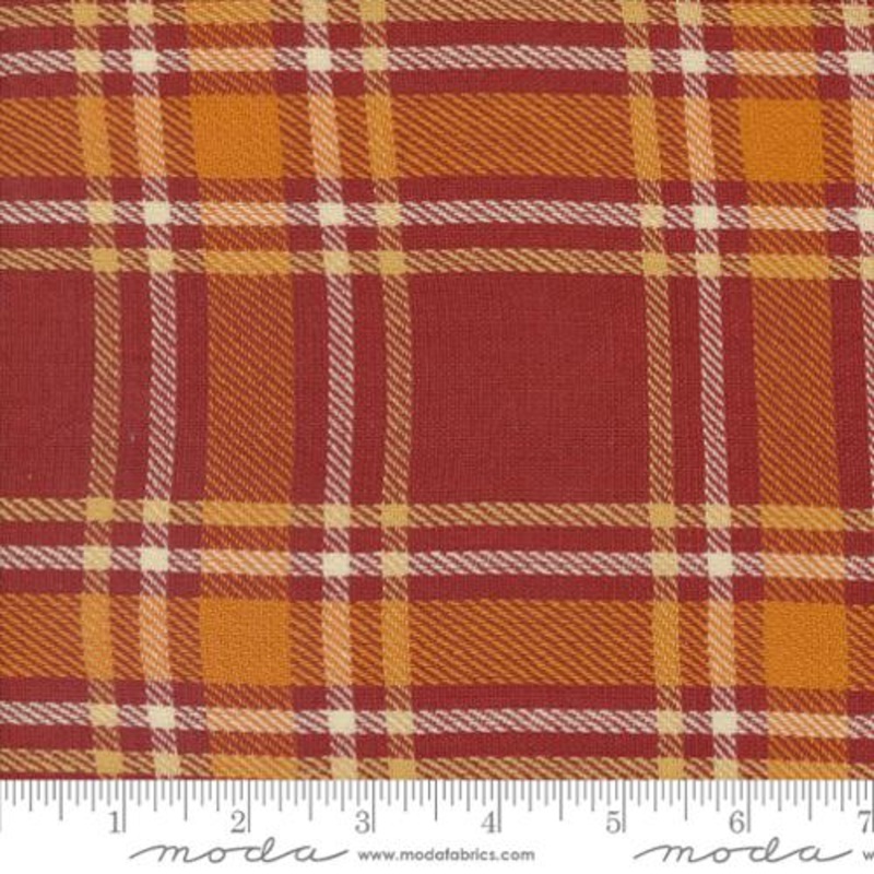 16 Rust Harvest Plaid Toweling $8.99/yd
