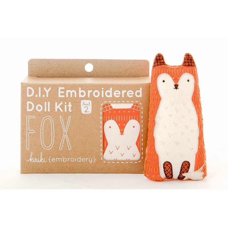 Fox Embroidery Kit