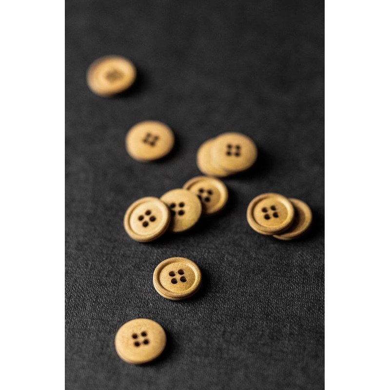 Merchant & Mills Cotton Buttons -Mid Mustard 15mm