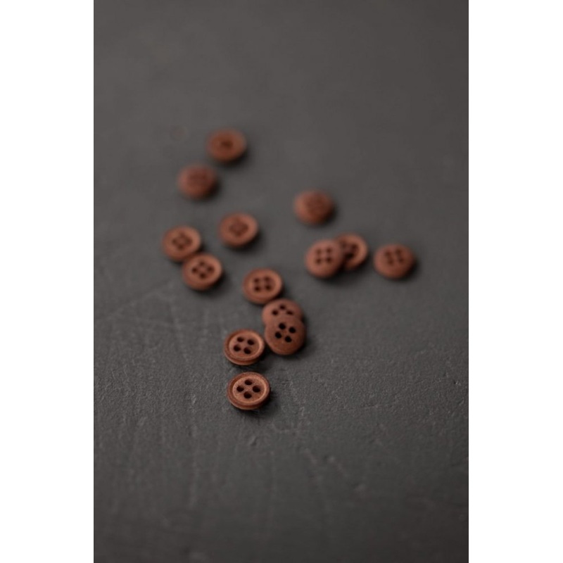 Merchant & Mills Cotton Buttons -Rusty Orange 15mm