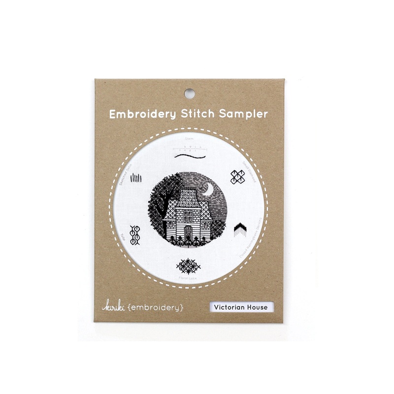 Victorian House Embroidery Stitch Sampler