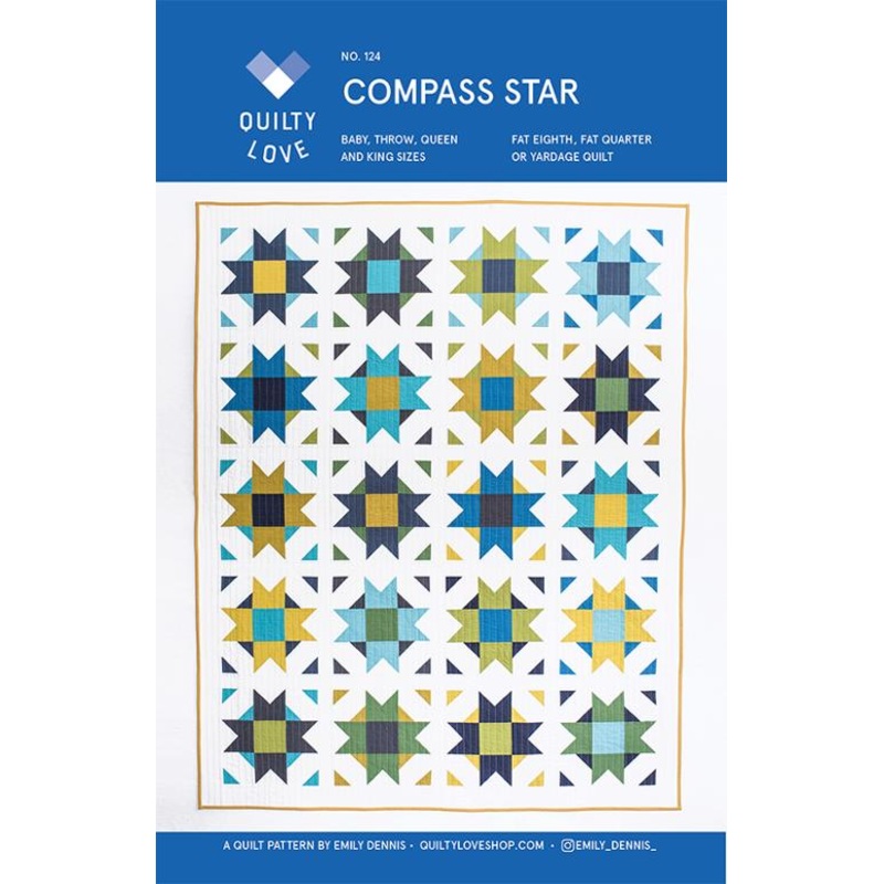 Compass Star Quilt Pattern