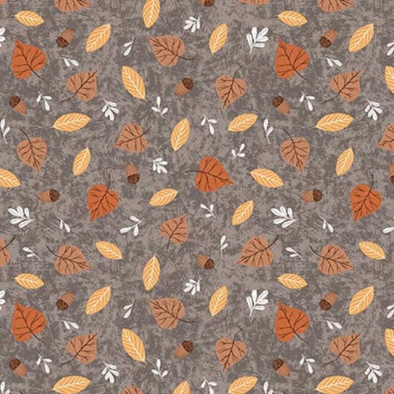 Cheerful Cheeks WILLOW GREY Digitally Printed Fabric (1/2 yd.)