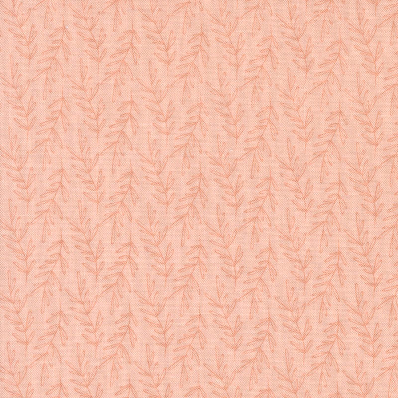 Chirp: LEAF ME HERE SUNRISE Fabric by Elena Amo (Sold by 1/2 Yd.)