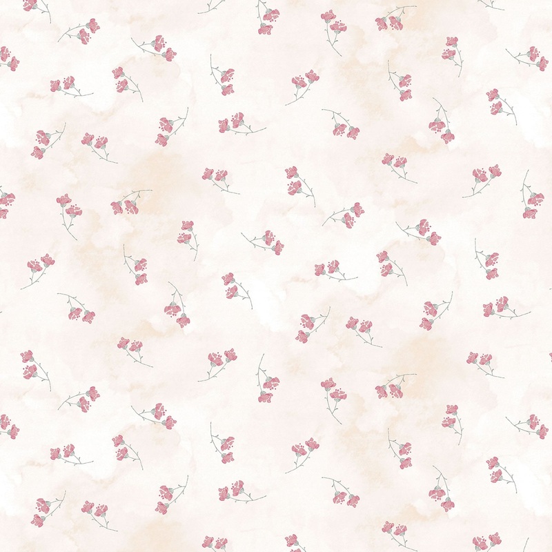 Soft Spoken LIPSTICK Fabric by Henry Glass (1/2 yd.)