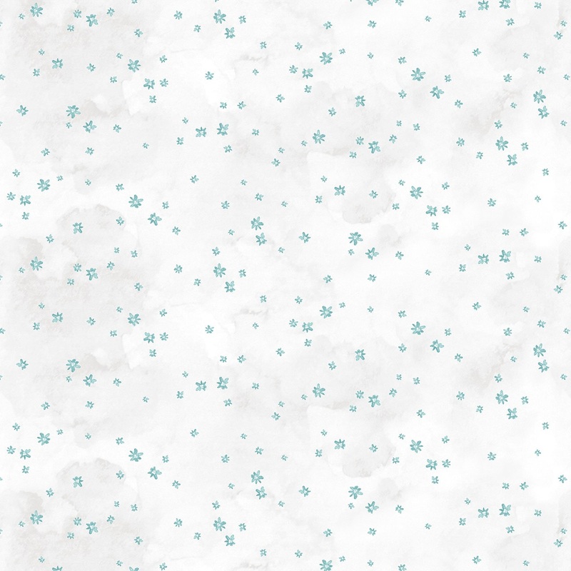 Soft Spoken TURQUOISE Fabric by Henry Glass (1/2 yd.)