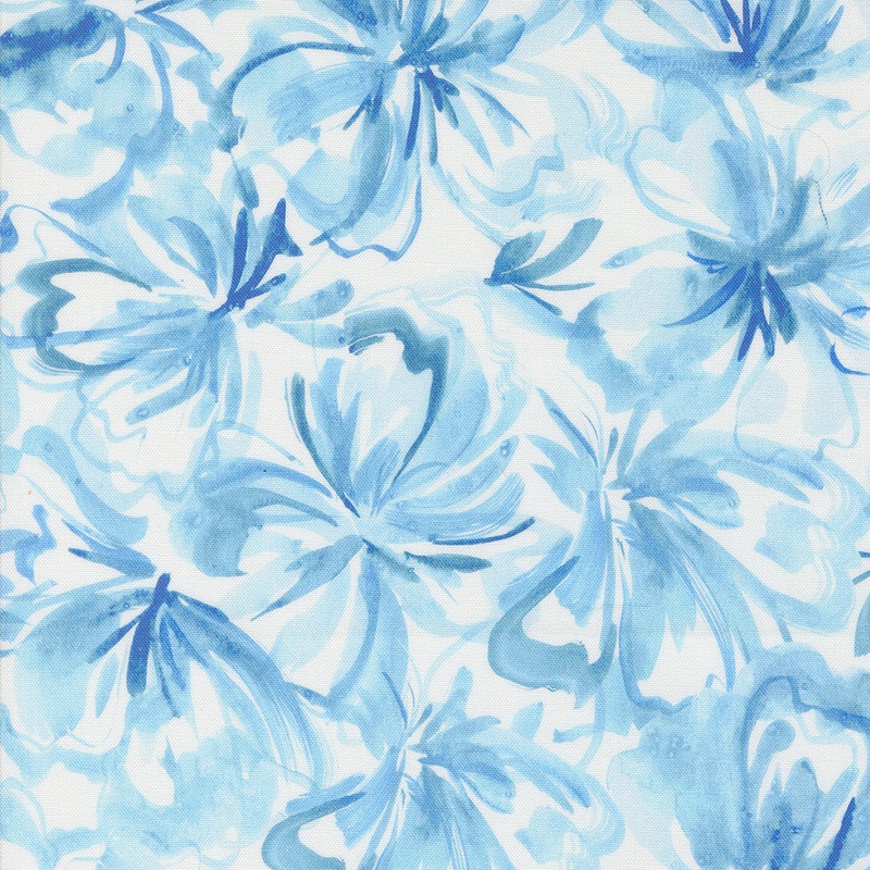 Sunshine and Blue Skies: WATER Fabric by Create Joy Project (1/2 yd)