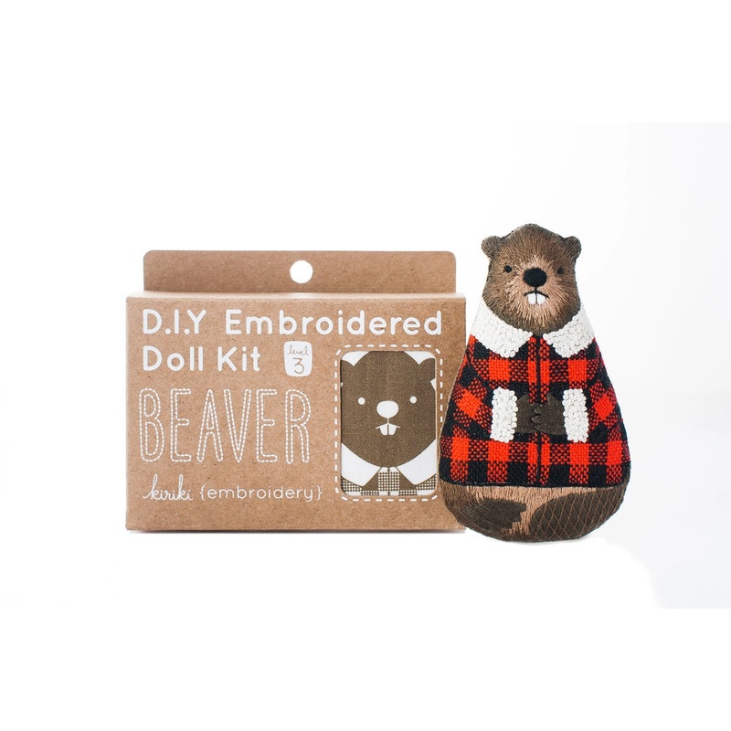 Beaver Embroidery Kit