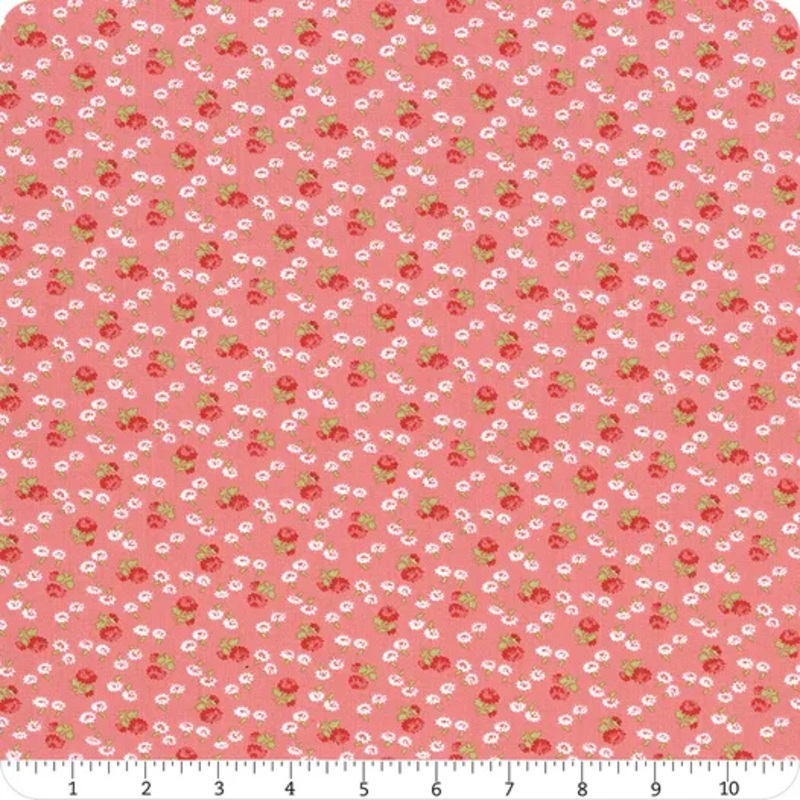 Sentiments DARK PINK FLORAL Fabric by Kaye England (1/2 yd.)