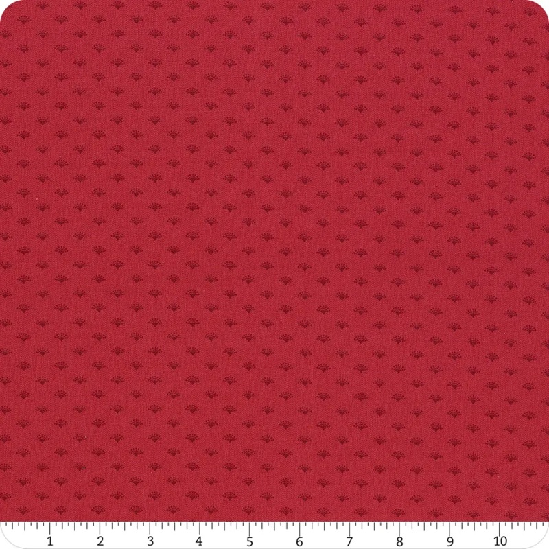 Sentiments SMALL RED FANS Fabric by Kaye England (1/2 yd.)