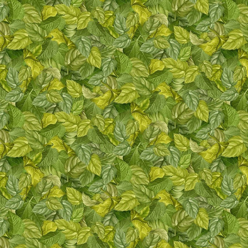 Bee & Bee Kind: PACKED SUNFLOWER LEAVES Fabric (1/2 yd)