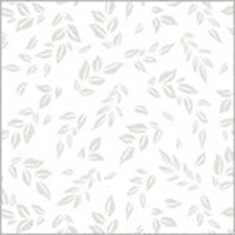 Icing: LEAFY White-on-White Fabric by Windham Fabrics (1/2 yd.)