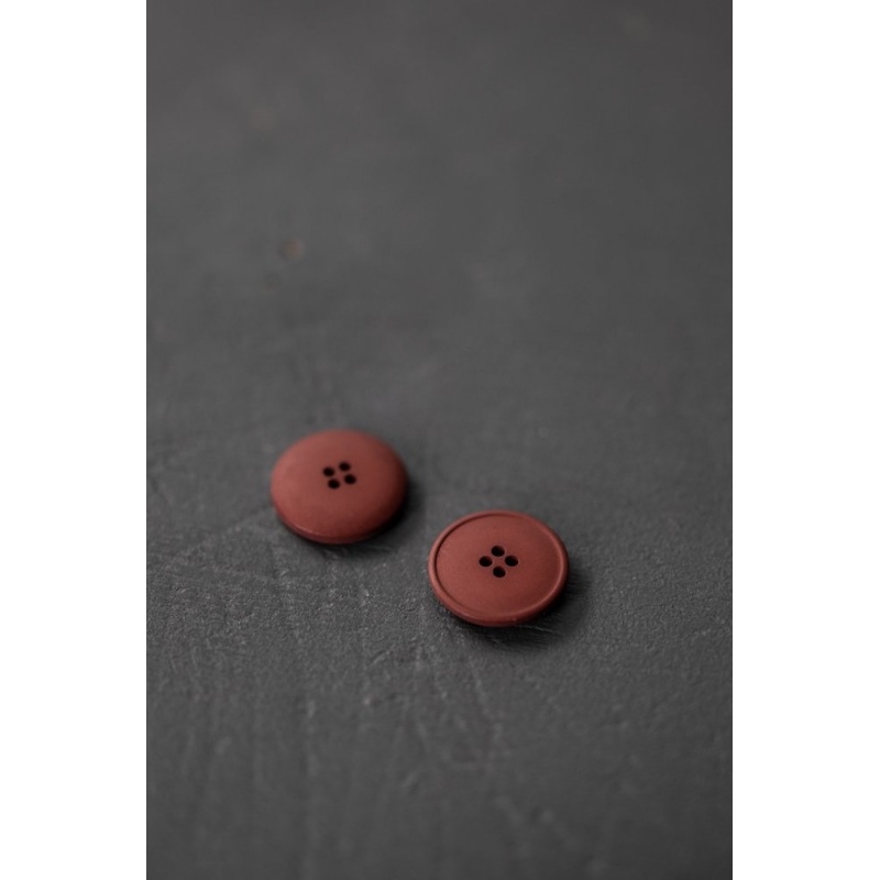 Merchant & Mills Buttons - Brick Hemp Buttons 20mm