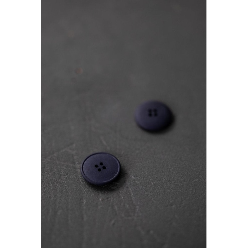 Merchant & Mills Buttons - French Blue Hemp Buttons 20mm