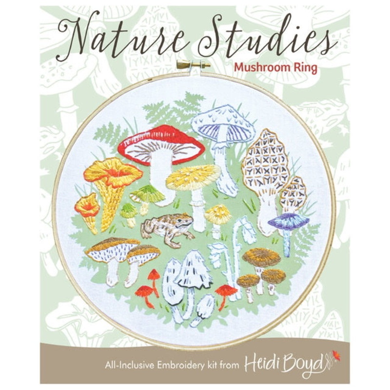 Mushroom Ring Embroidery Kit